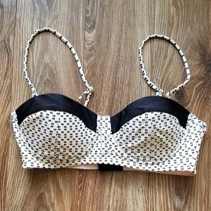 Jessica Simpson Underwire Retro Swim Top